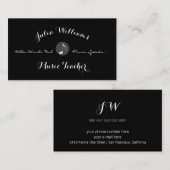 Visitenkarte mit musikalischer Note (Vorne/Hinten)