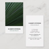 Visitenkarte mit naturbelassenem Hintergrund (Vorne/Hinten)