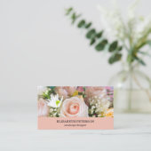 Visitenkarte mit naturbelassenem Hintergrund. (Stehend Vorderseite)