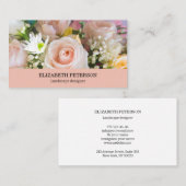 Visitenkarte mit naturbelassenem Hintergrund. (Vorne/Hinten)