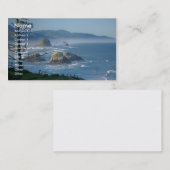 Visitenkarte mit Ozeanhintergrund (Vorne/Hinten)
