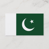Visitenkarte mit pakistanischer Flagge (Rückseite)
