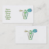 Visitenkarte mit Parfüm (Vorne/Hinten)