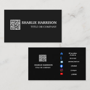 Visitenkarte mit QR-Code