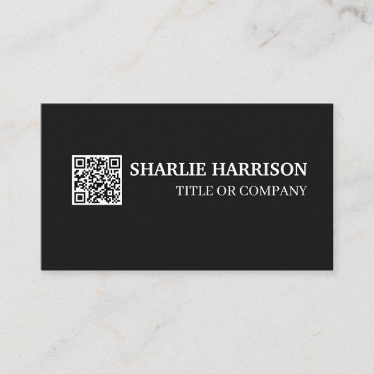 Visitenkarte mit QR-Code (Vorderseite)