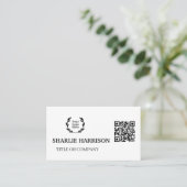 Visitenkarte mit QR-Code (Stehend Vorderseite)