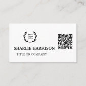 Visitenkarte mit QR-Code (Vorderseite)