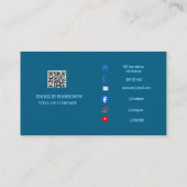 Visitenkarte mit QR-Code (Rückseite)