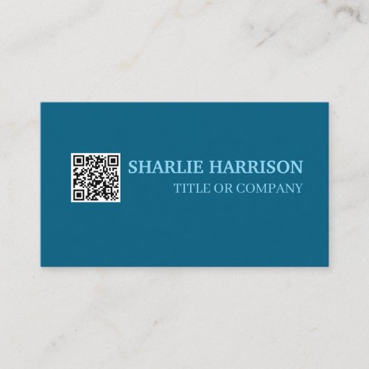 Visitenkarte mit QR-Code (Vorderseite)