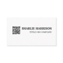 Visitenkarte mit QR-Code