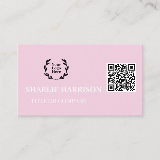 Visitenkarte mit QR-Code (Vorderseite)