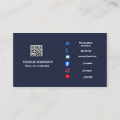 Visitenkarte mit QR-Code (Rückseite)