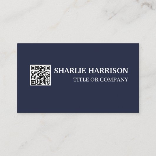 Visitenkarte mit QR-Code (Vorderseite)