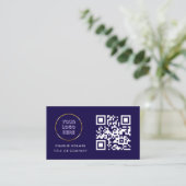 Visitenkarte mit QR-Code (Stehend Vorderseite)