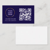 Visitenkarte mit QR-Code (Vorne/Hinten)