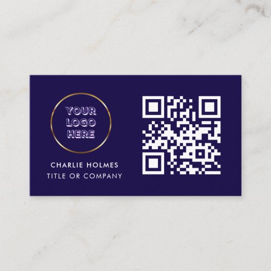 Visitenkarte mit QR-Code (Vorderseite)