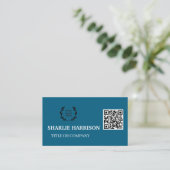 Visitenkarte mit QR-Code (Stehend Vorderseite)
