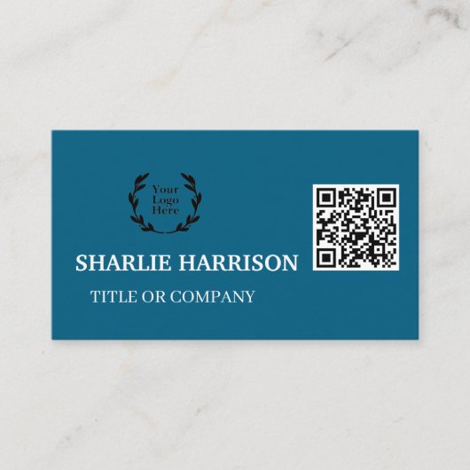 Visitenkarte mit QR-Code (Vorderseite)