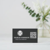 Visitenkarte mit QR-Code (Stehend Vorderseite)