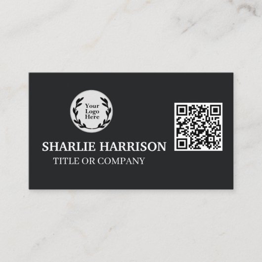 Visitenkarte mit QR-Code (Vorderseite)