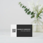 Visitenkarte mit QR-Code (Stehend Vorderseite)