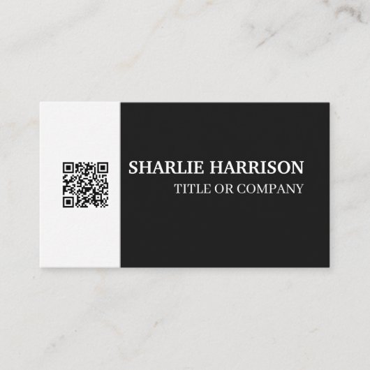Visitenkarte mit QR-Code (Vorderseite)