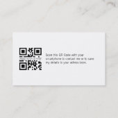 Visitenkarte mit QR-Code & elegantem Spiegeleffekt (Rückseite)