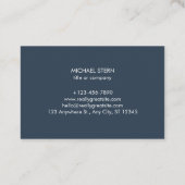 Visitenkarte mit QR-Code & Logo (Rückseite)