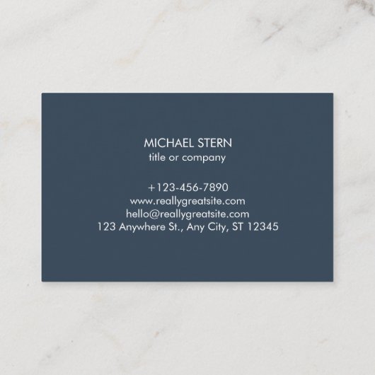 Visitenkarte mit QR-Code & Logo (Rückseite)