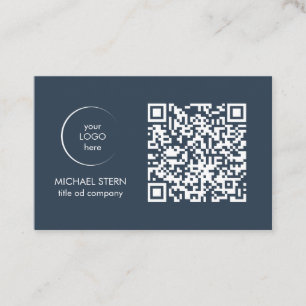 Visitenkarte mit QR-Code & Logo