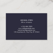 Visitenkarte mit QR-Code & Logo (Rückseite)