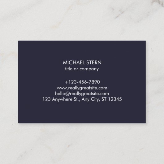 Visitenkarte mit QR-Code & Logo (Rückseite)