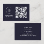 Visitenkarte mit QR-Code & Logo (Vorne/Hinten)