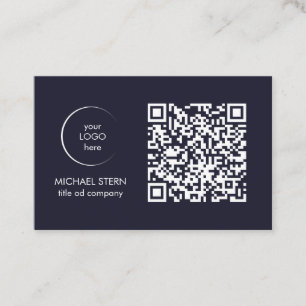 Visitenkarte mit QR-Code & Logo