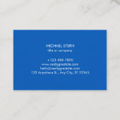 Visitenkarte mit QR-Code & Logo (Rückseite)