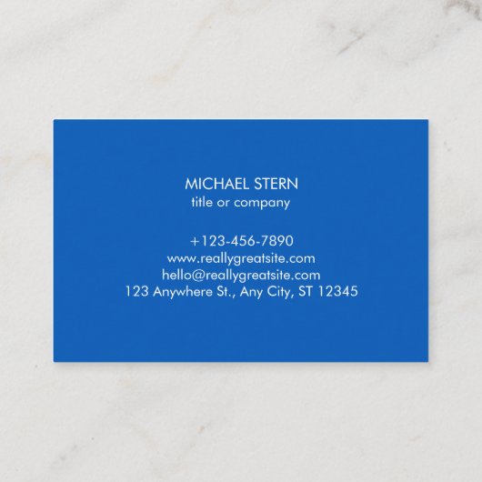 Visitenkarte mit QR-Code & Logo  (Rückseite)