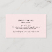 Visitenkarte mit QR-Code | Moderne Pink Design (Rückseite)