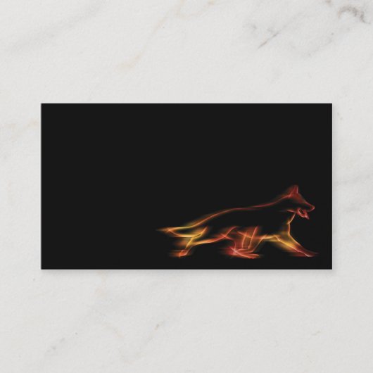 Visitenkarte mit Schäferhund-Hund (Vorderseite)