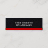 Visitenkarte mit schwarzer Prämie (Rückseite)