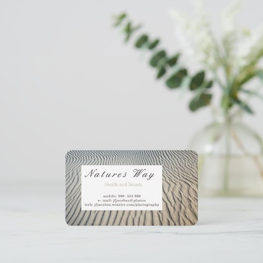 Visitenkarte mit strukturiertem (Stehend Vorderseite)