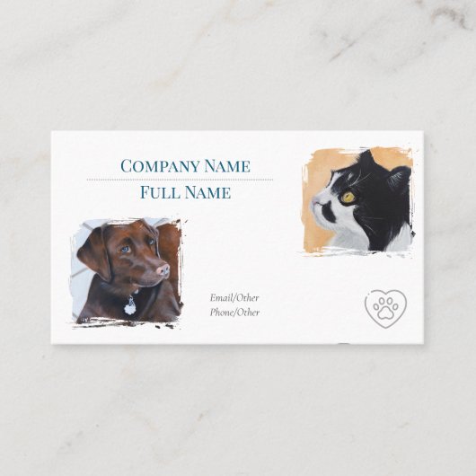 Visitenkarte mit Termin  (Vorderseite)