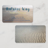 Visitenkarte mit texturiertem Meeresgrund (Vorne/Hinten)