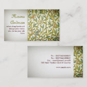 Visitenkarte mit Vinatage Foliage Retro (Vorne/Hinten)