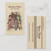 Visitenkarte mit Vintagem Flugzeug (Vorne/Hinten)