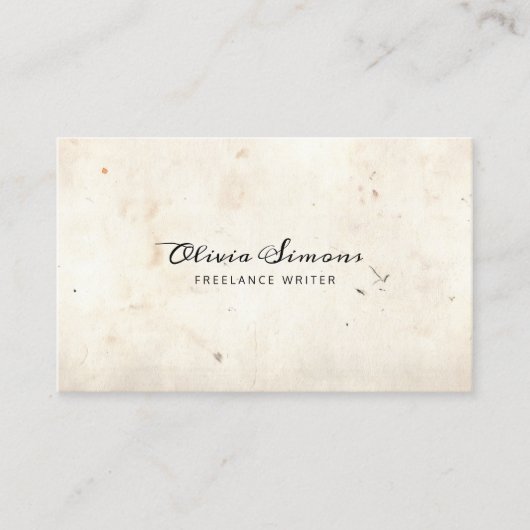 Visitenkarte mit Vintagem Rahmen (Vorderseite)