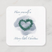 Visitenkarte mit Weihnachtsillustrierung (Vorderseite)