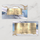 Visitenkarte mit weißer Goldfolie (Vorne/Hinten)