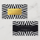 Visitenkarte mit weißer und schwarzer (Vorne/Hinten)