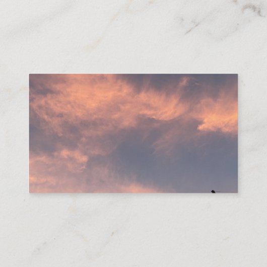 Visitenkarte mit Wolken (Rückseite)