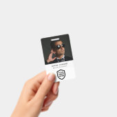 Visitenkarte | Moderner Mitarbeiter großer Foto Ausweis (Handheld)